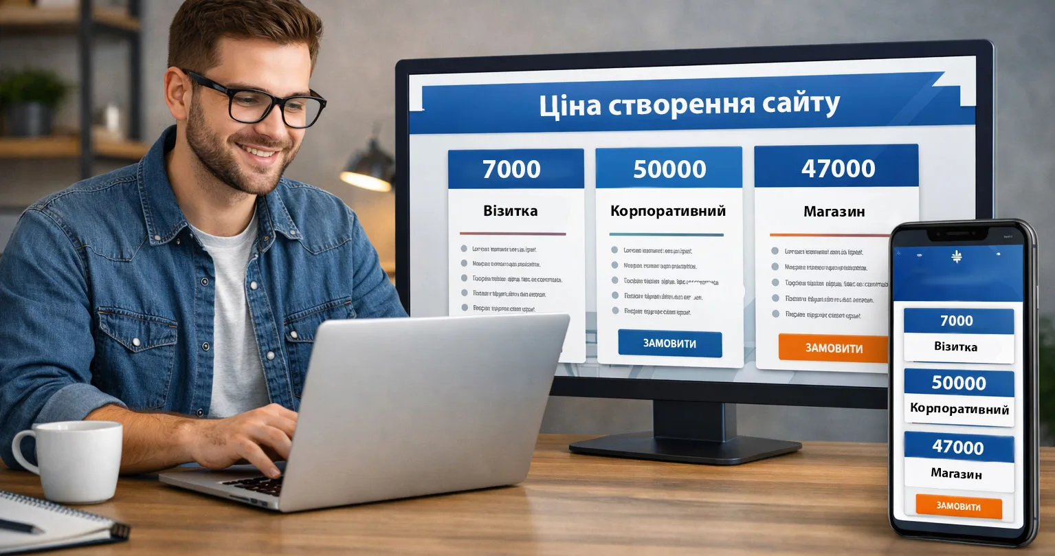 Ціна створення сайту